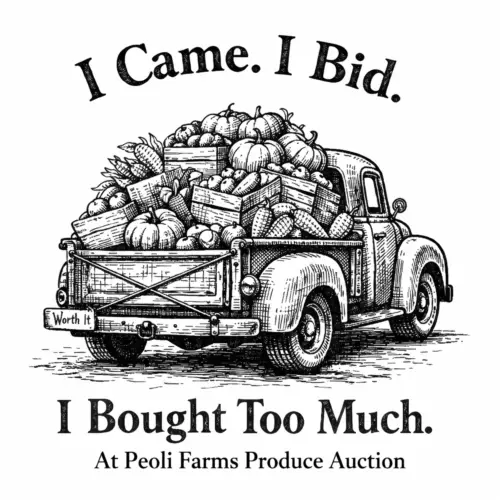 “I Came. I Bid. I Bought Too Much.” Apparel